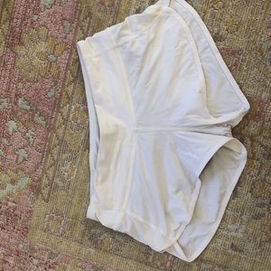 White Size 2 Lululemon Speed Up Shorts